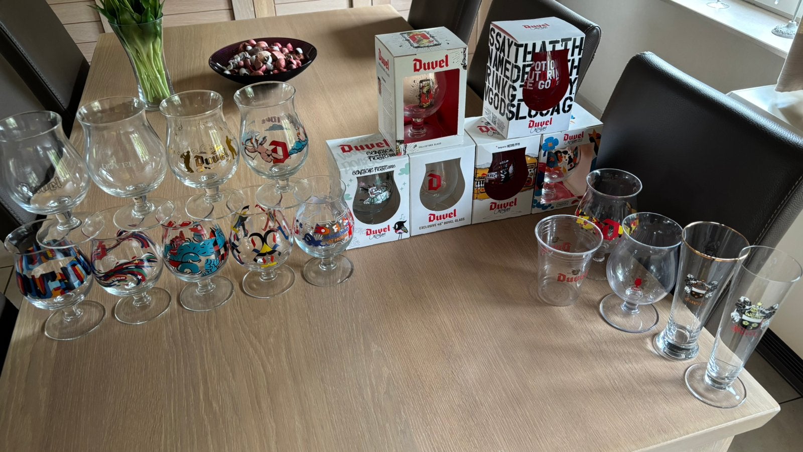 Verschillende duvel glazen te koop, Ophalen of Verzenden, Zo goed als nieuw, Duvel