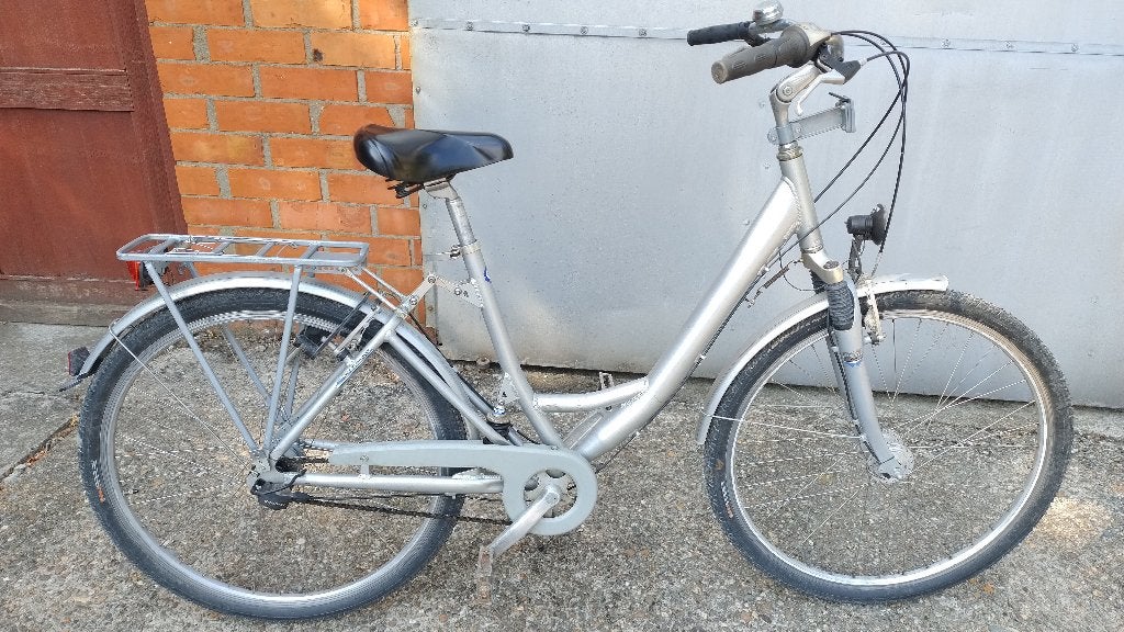 Comfortabele aluminium damesfiets / stadsfiets, Accès (extra) bas, Autres marques, Frein sur jante, 53 à 56 cm