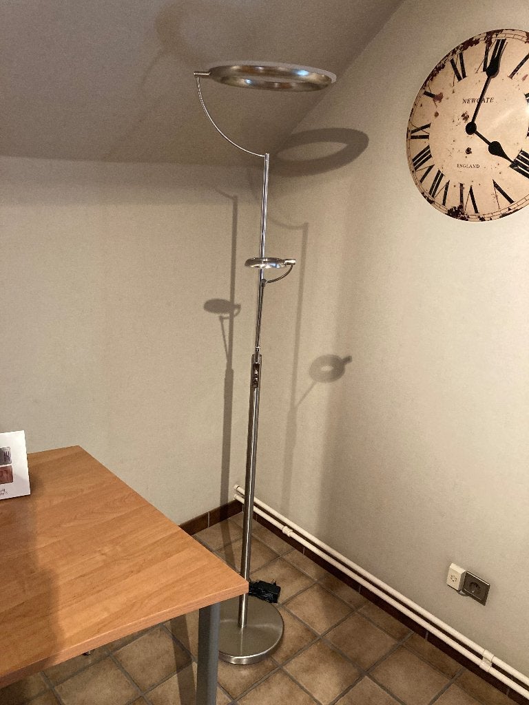 Staande led lamp, Ophalen, Overige fittingen, Zo goed als nieuw, Metaal