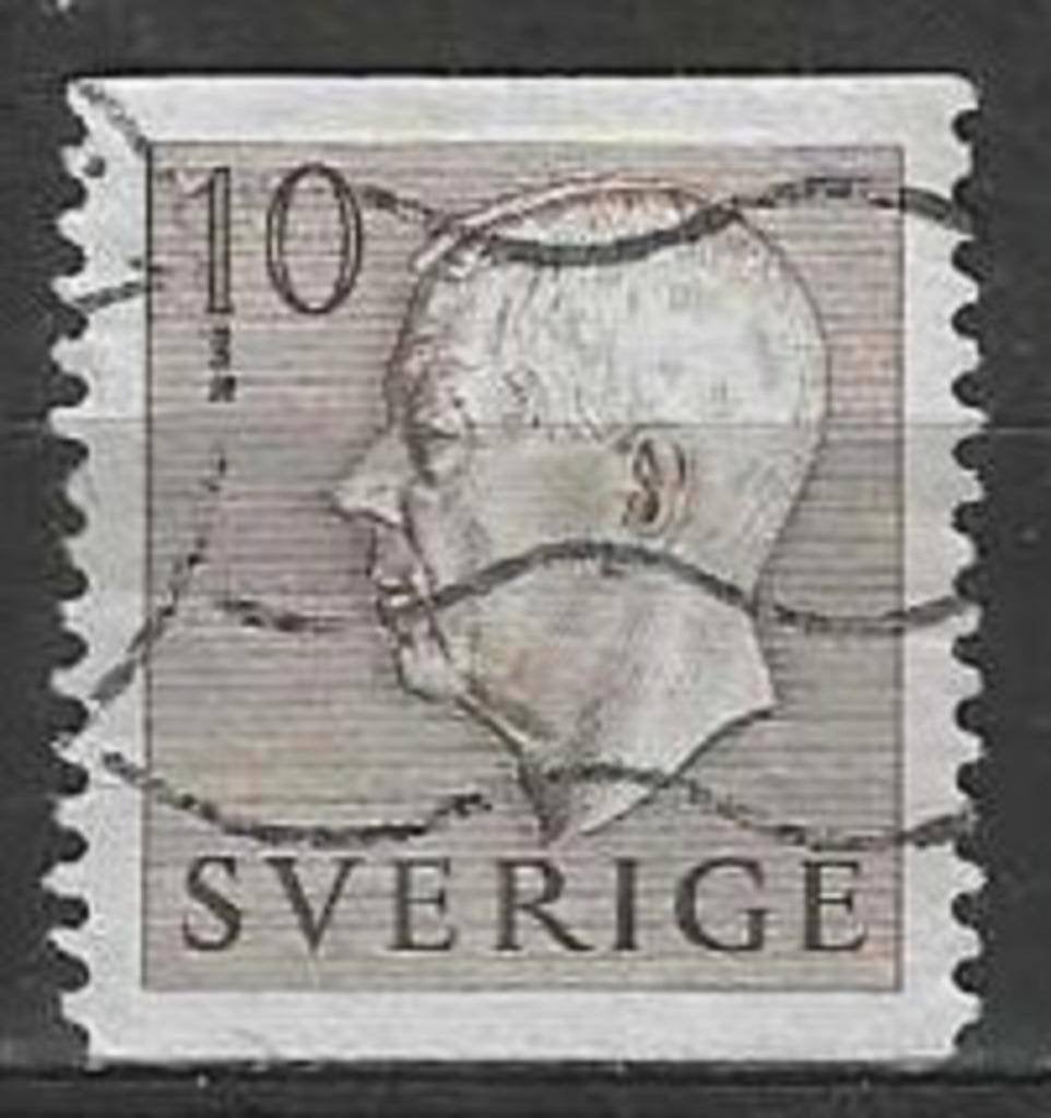 Suède 1954 - Yvert 381 - Roi Gustave VI (ST), Envoi, Suède, Affranchi
