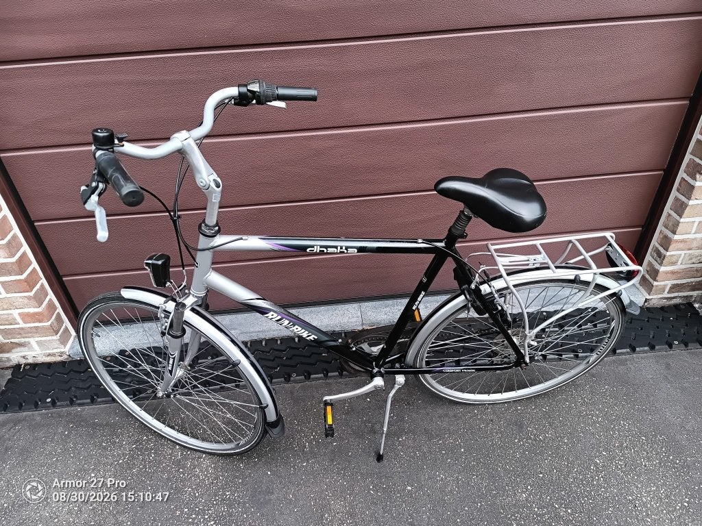 Trekkingsfiets Run & Bike Dhaka Herenfiets, Fietsen en Brommers, Ophalen, Gebruikt, Velgrem, Versnellingen