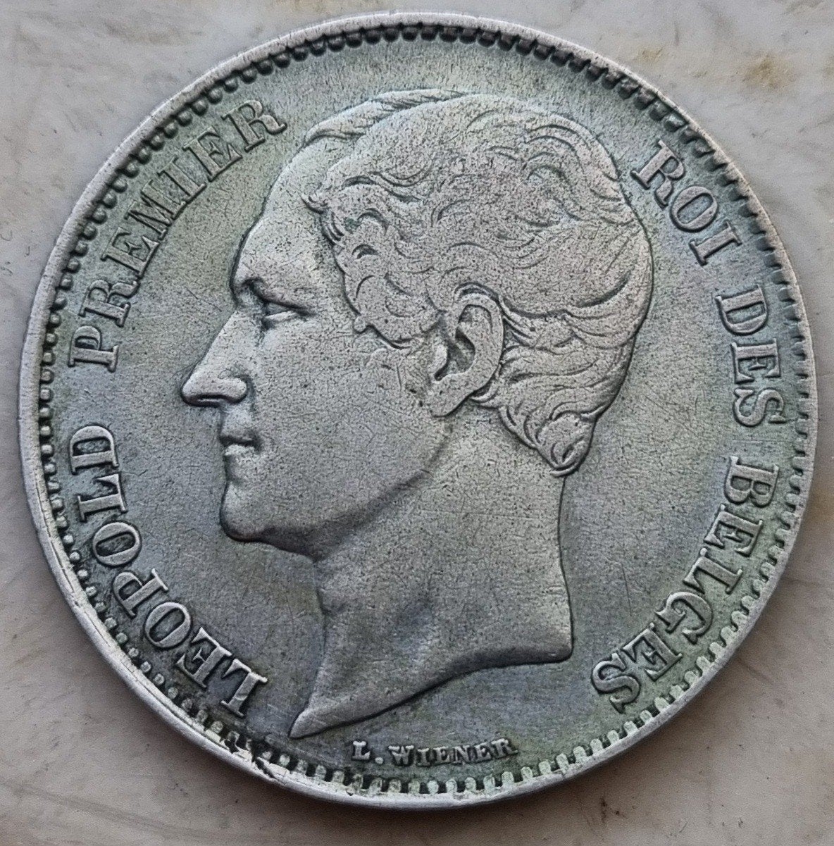 2½ Francs 1850 (Groot hoofd) Leopold I / Zeldzaam !, Postzegels en Munten, Munten | België, Losse munt, Zilver, Ophalen of Verzenden