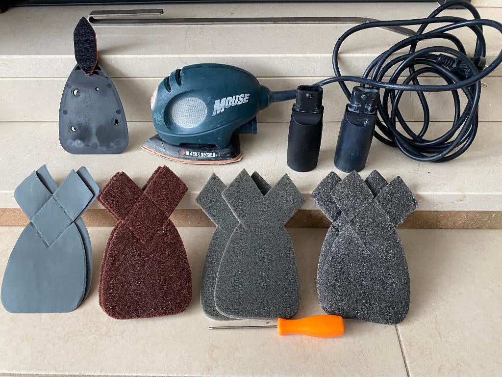 Black&Decker, Doe-het-zelf en Bouw, Gereedschap | Schuurmachines, Ophalen, Gebruikt, Minder dan 600 watt, Vlakschuurmachine