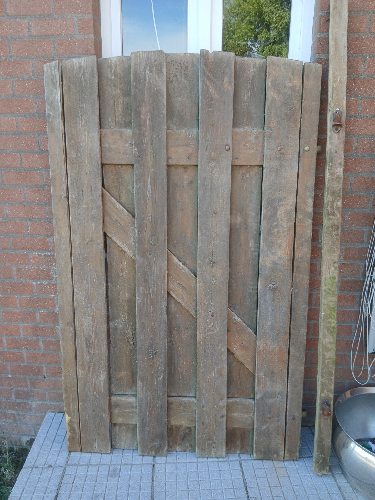 houten tuinpoort, Tuin en Terras, Ophalen, Minder dan 3 meter, Hout, 1 tot 2 meter
