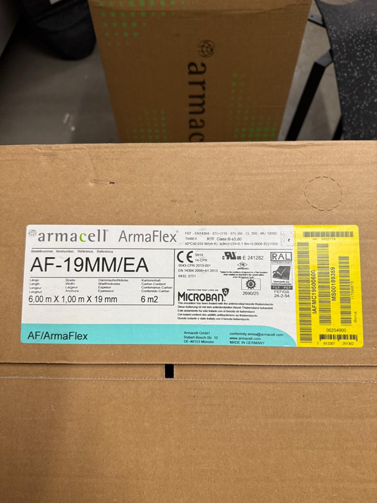 Armaflex AF 19mm, Ophalen, Zo goed als nieuw