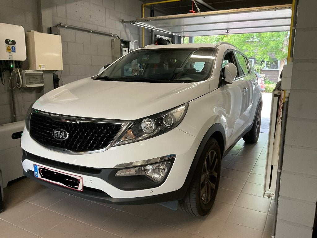 Kia sportage 1.6 benzine, Autos, Cuir, Euro 6, Entreprise, Noir