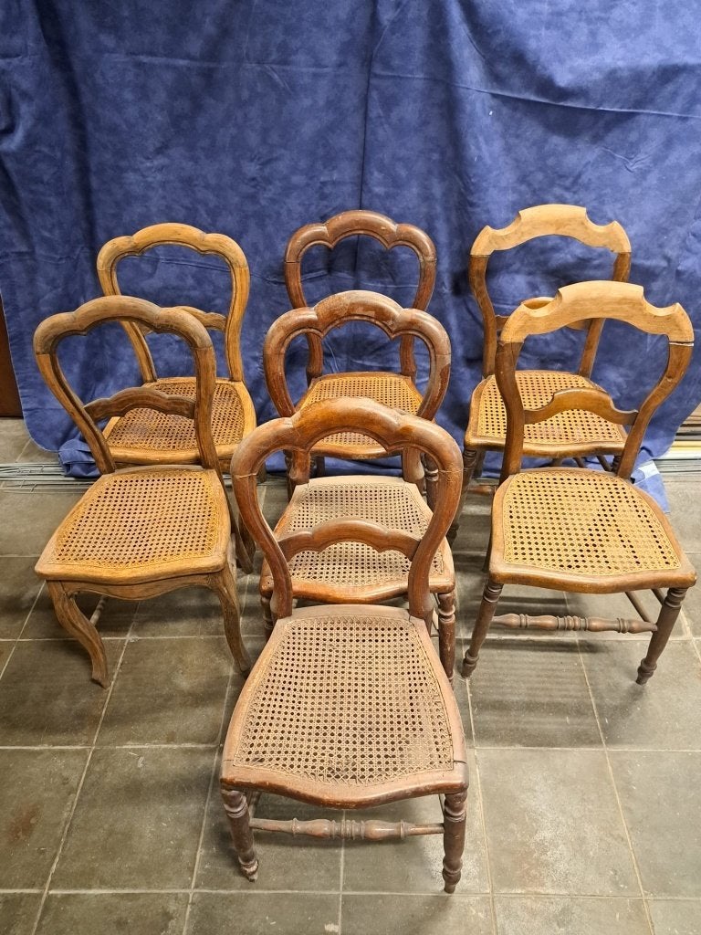 lot oude stoelen, Antiek en Kunst, Ophalen