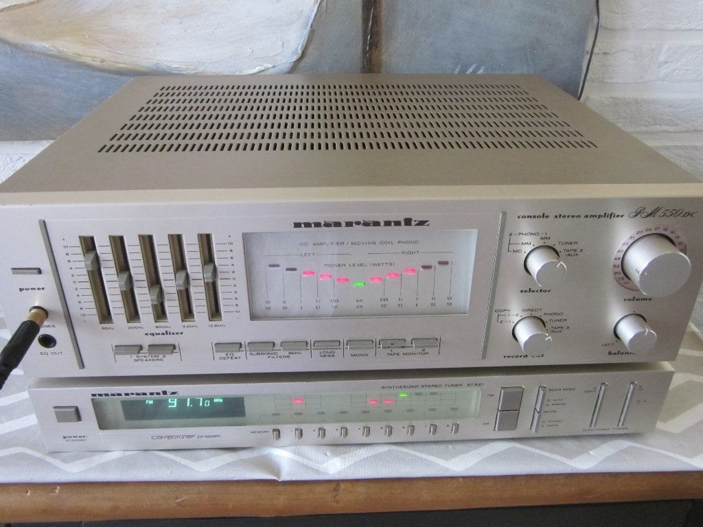 Marantz PM 550 met tuner  ST 521, Audio, Tv en Foto, Stereoketens, Gebruikt, Tuner of Radio, Speakers, Overige merken, Losse componenten