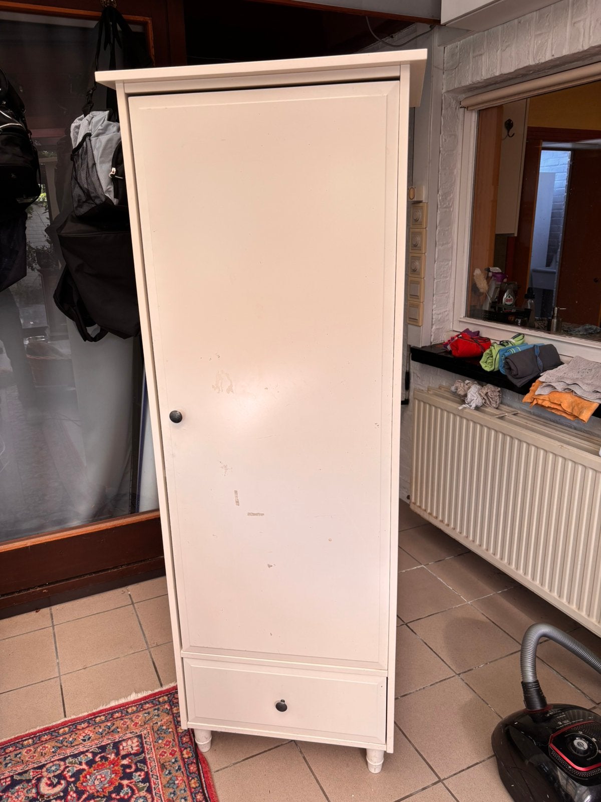 2 x witte kledingkast, Ophalen, Gebruikt, 50 tot 100 cm, Met lade(s)
