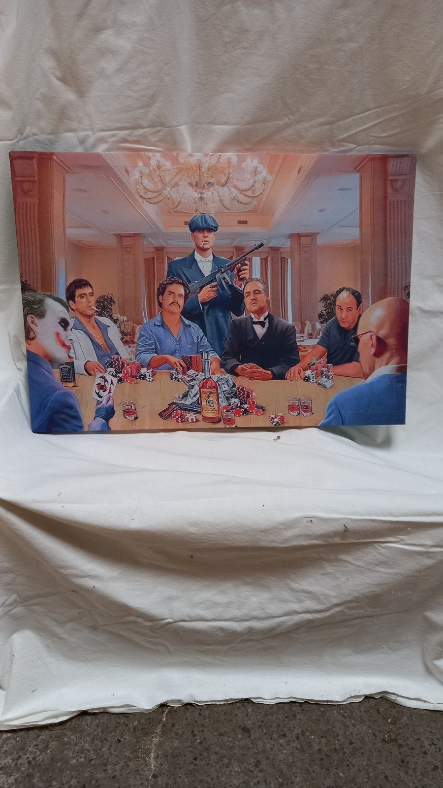 canvas met verlichting, Comme neuf, Enlèvement, 50 à 75 cm, Autres types