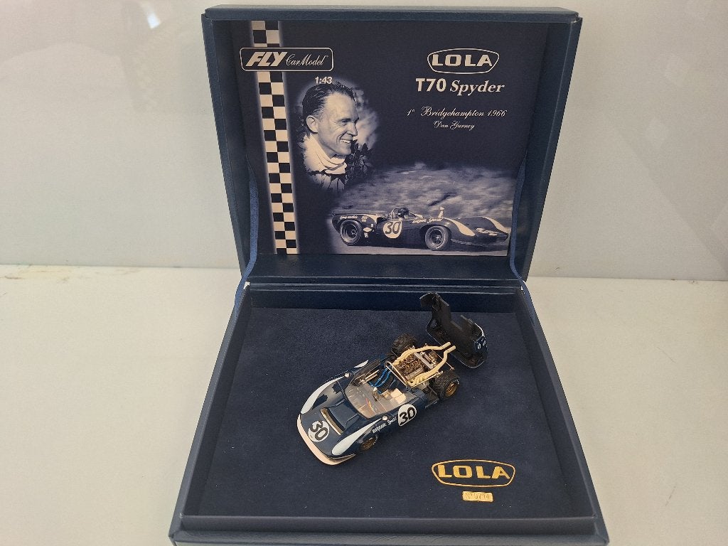 Fly 1:43 Lola T70 Spyder Bridgehampton 1966 Dan Gurney, Neuf, Autres marques, Électrique, Enlèvement ou Envoi