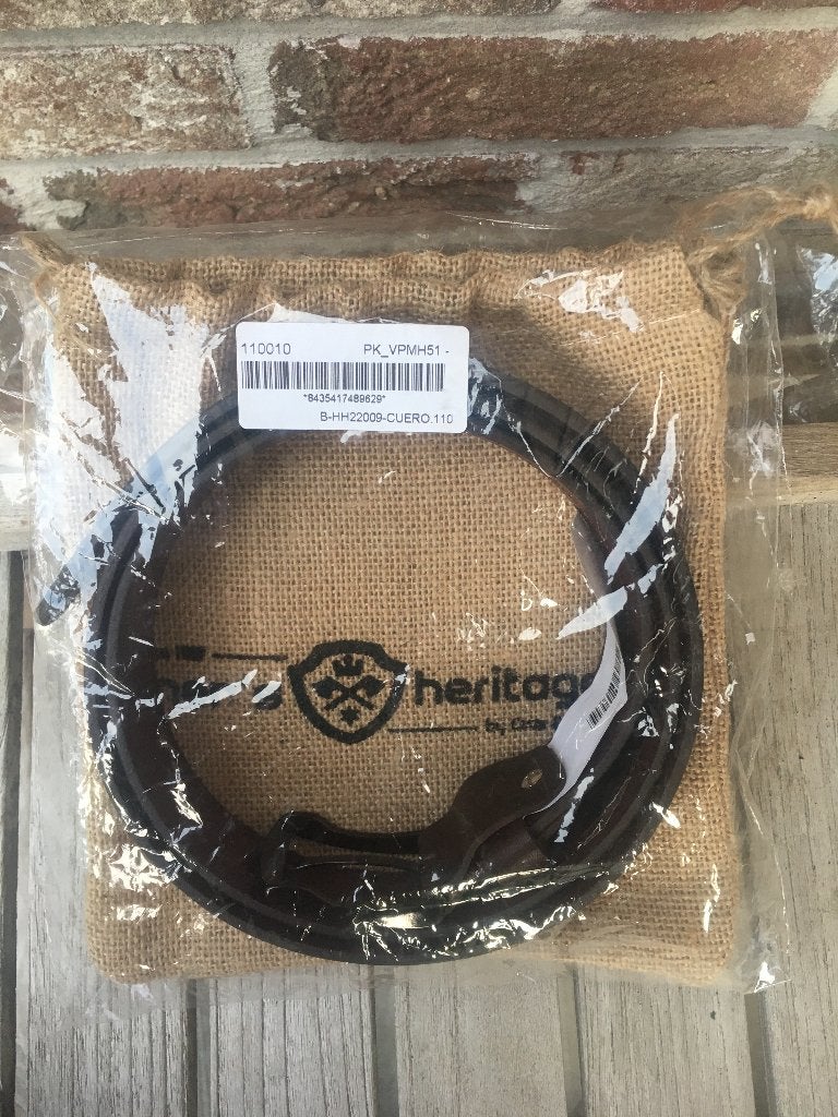 NIEUWE LEDEREN RIEM HERITAGE 110 CM, Vêtements | Hommes, Ceintures, Cuir véritable, Enlèvement ou Envoi, Brun, 105 à 115 cm