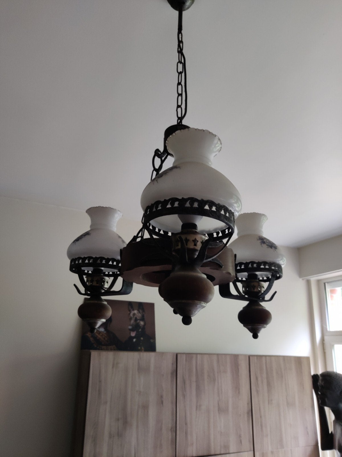 Delfs blauw hanglamp / Luster ( 2 stuks), Ophalen