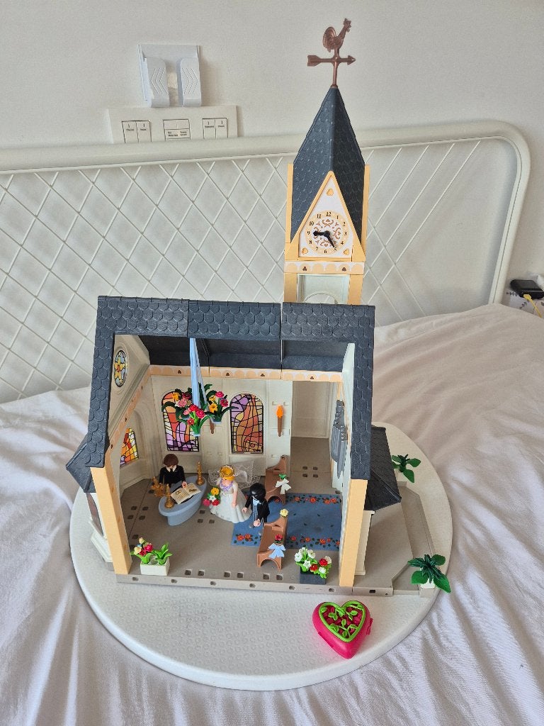 Playmobil trouwkerk, Ophalen of Verzenden, Gebruikt, Losse onderdelen, Gebouw