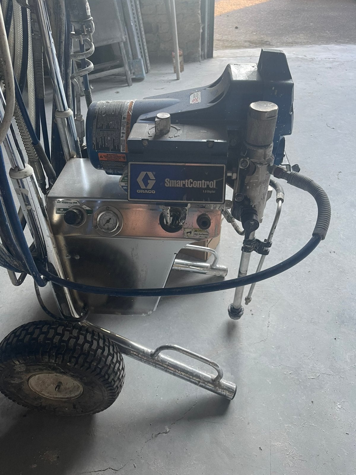 Graco verfspuitmachine finisch pro 395, Doe-het-zelf en Bouw, Schildersmaterialen, Ophalen, Zo goed als nieuw