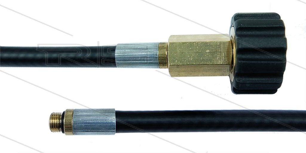 Zwarte HD Rioolslang 30m M22 Wartel met O-ring, Verzenden