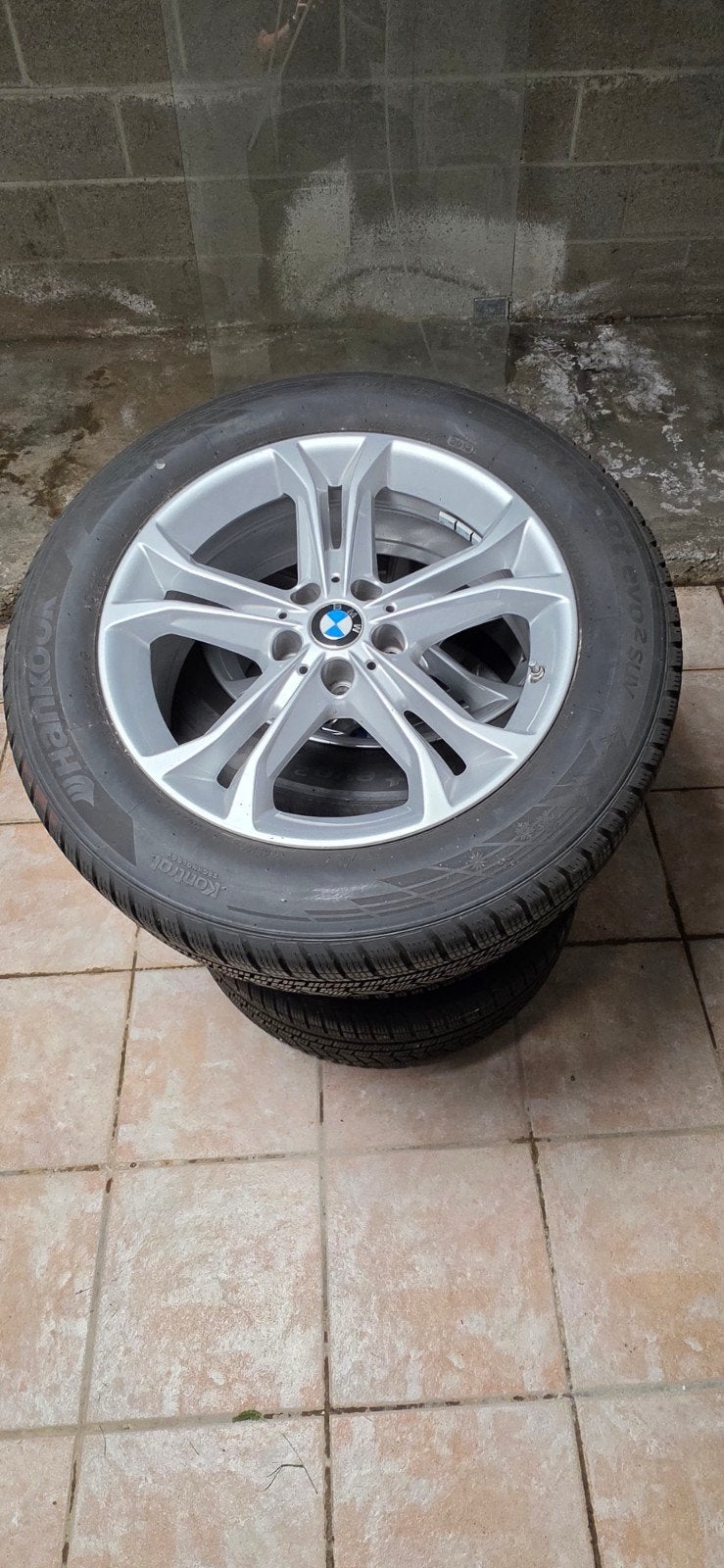 jantes avec pneus hiver origine BMW 18", Enlèvement, Pneus hiver, Pneu(s)