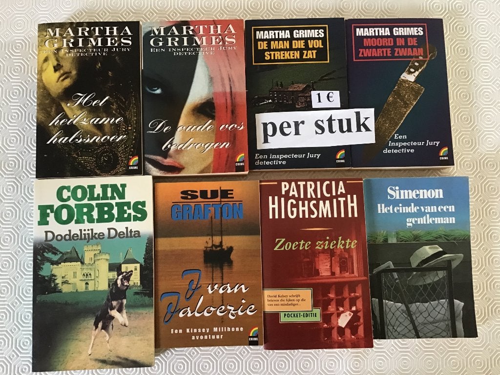 8 detectives aan slechts 1 euro en vele andere, Boeken, Ophalen of Verzenden, Zo goed als nieuw