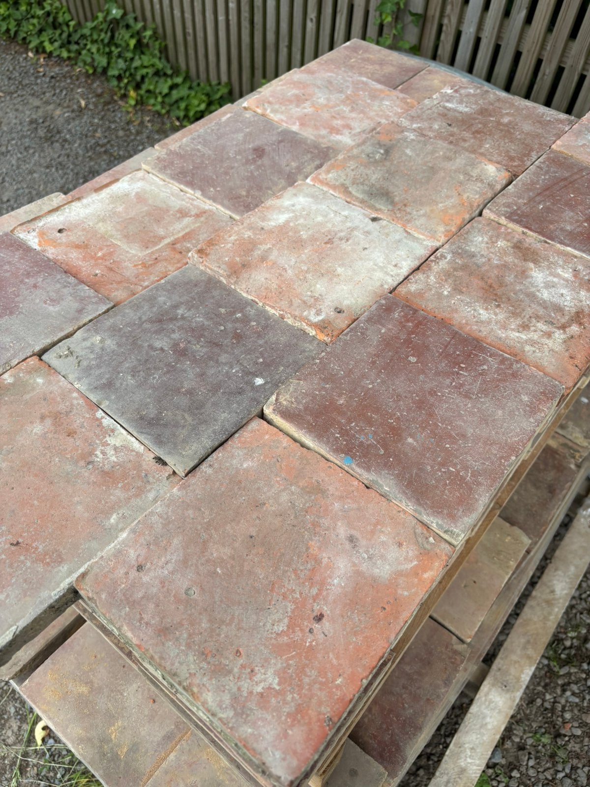 Lot antieke terracotta tegels Voor info BELLEN 0474220705, Ophalen