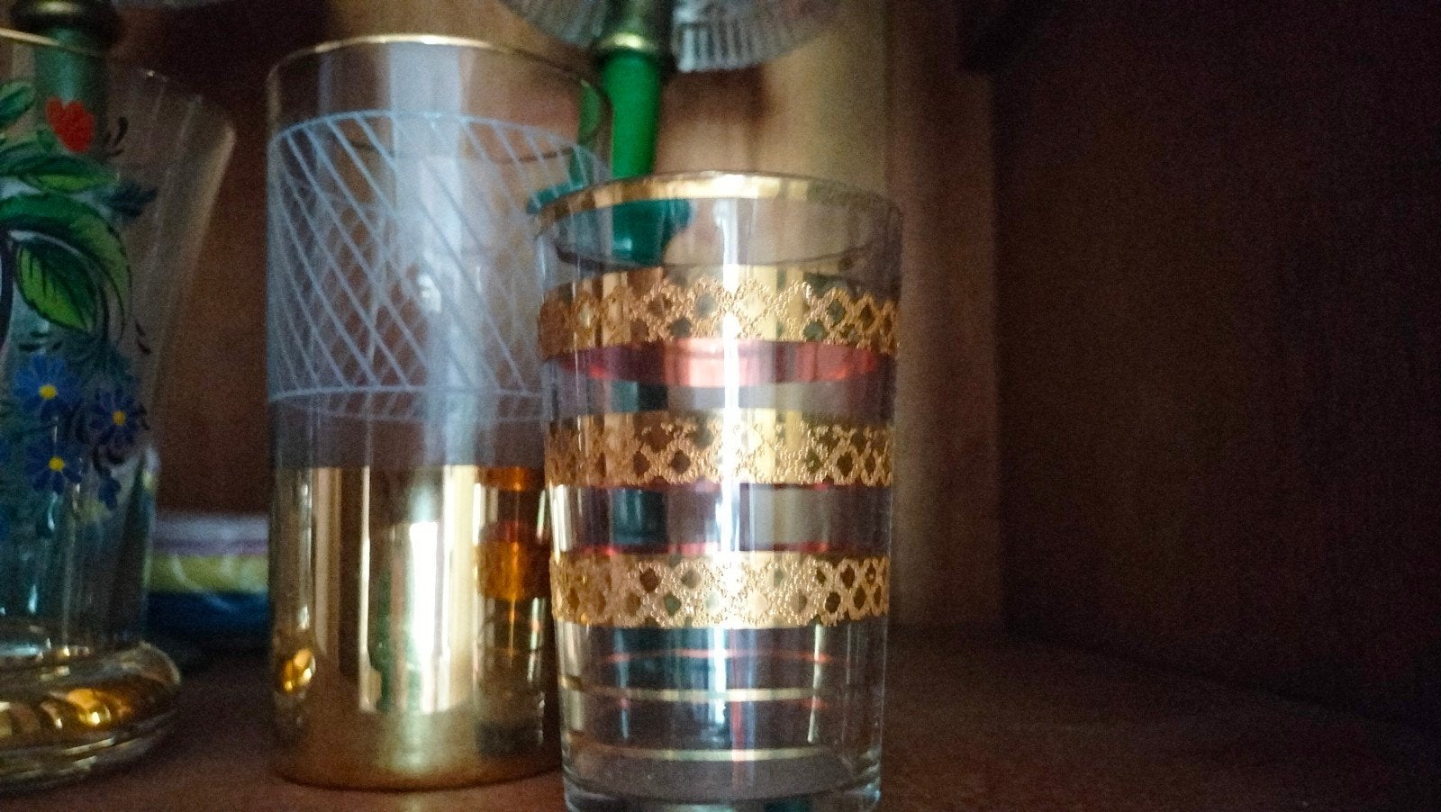 De magnifiques verres dorés or pièces uniques, Collections, Enlèvement
