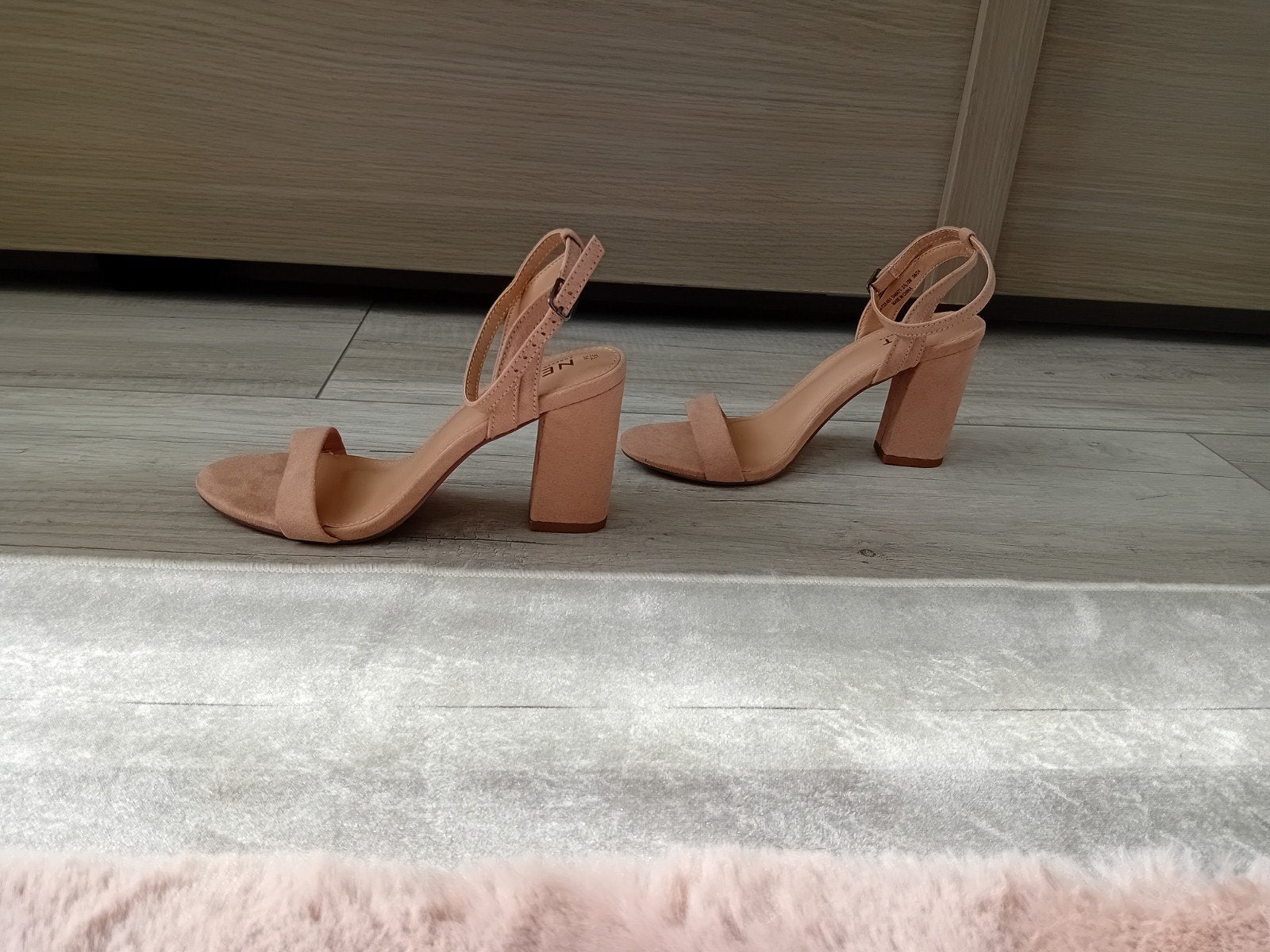 Next Forever Comfort sandalen met blokhak – Nude/Blush, Ophalen, Roze