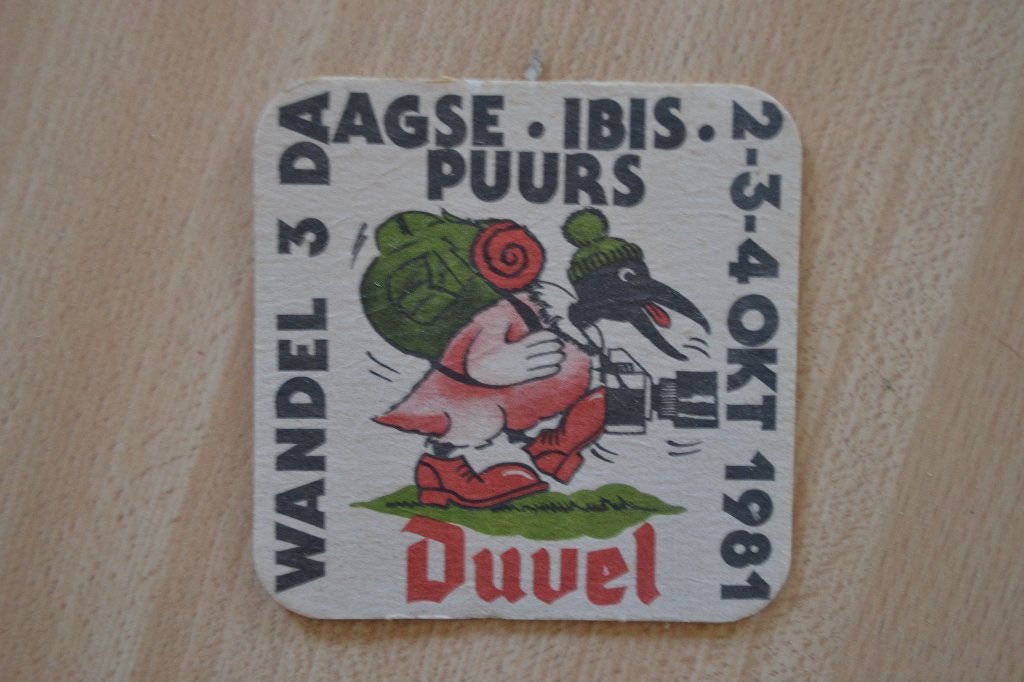 Duvel bierkaartje  3daagse puurs 1981, Verzamelen, Biermerken, Ophalen, Zo goed als nieuw, Duvel