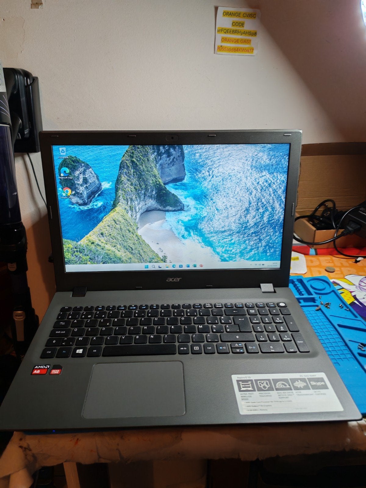 SNELLE VERKOOP – ACER ASPIRE 15 LAPTOP!, Computers en Software, Gebruikt, 2 tot 3 Ghz, SSD-opslag: 250 GB SATA, 8 GB