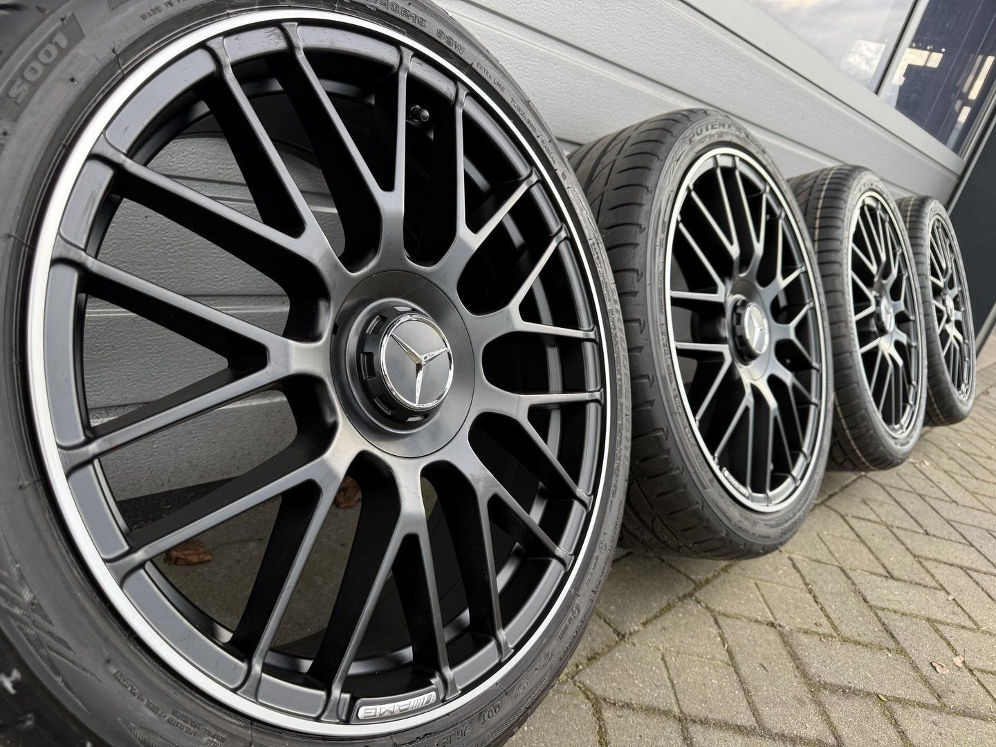 19” Mercedes S206 W206 C300E C350E AMG velgen zomerbanden, Neuf, Pneus et Jantes, 255 mm, Véhicule de tourisme
