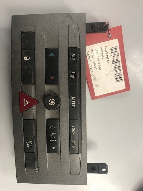 PANNEAU DE COMMANDE CLIMATISATION Peugeot 407 SW (6E), Kontakt-peugeot@peugeot.com, Utilisé, Peugeot Deutschland GmbH, Bahnhofsplatz
65423  Rüsselsheim, DE