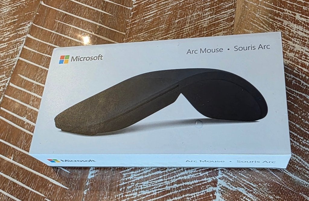 Microsoft Arc Mouse zwart met originele doos, Informatique & Logiciels, Souris, Enlèvement ou Envoi, Comme neuf, Sans fil