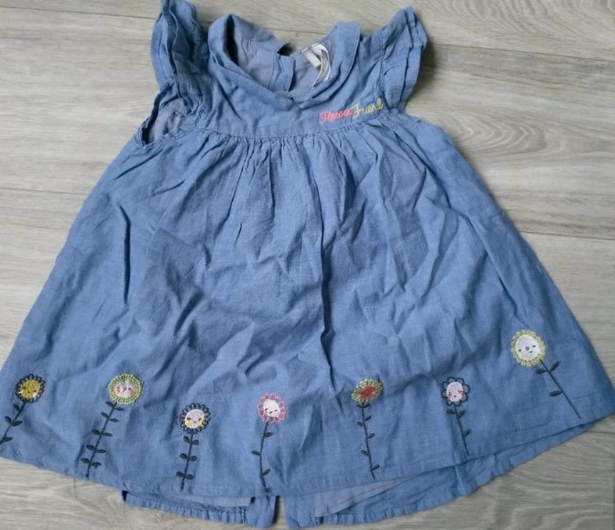 Robe bleue Orchestra taille 74, Robe ou Jupe, Enlèvement ou Envoi, Comme neuf, Fille