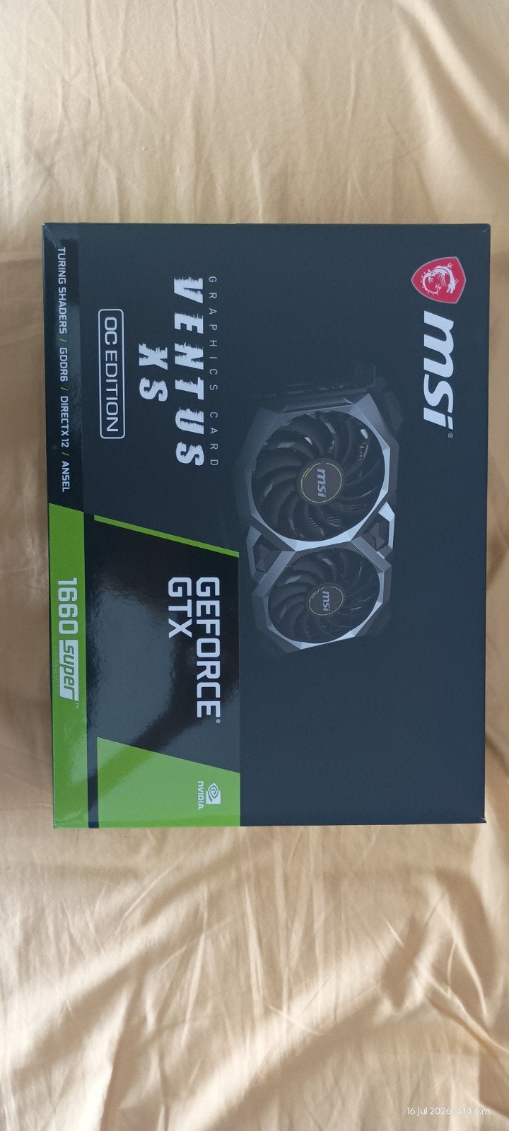 Gtx 1660 super, Informatique & Logiciels, Cartes vidéo, PCI-Express 3, GDDR6, Comme neuf, Enlèvement