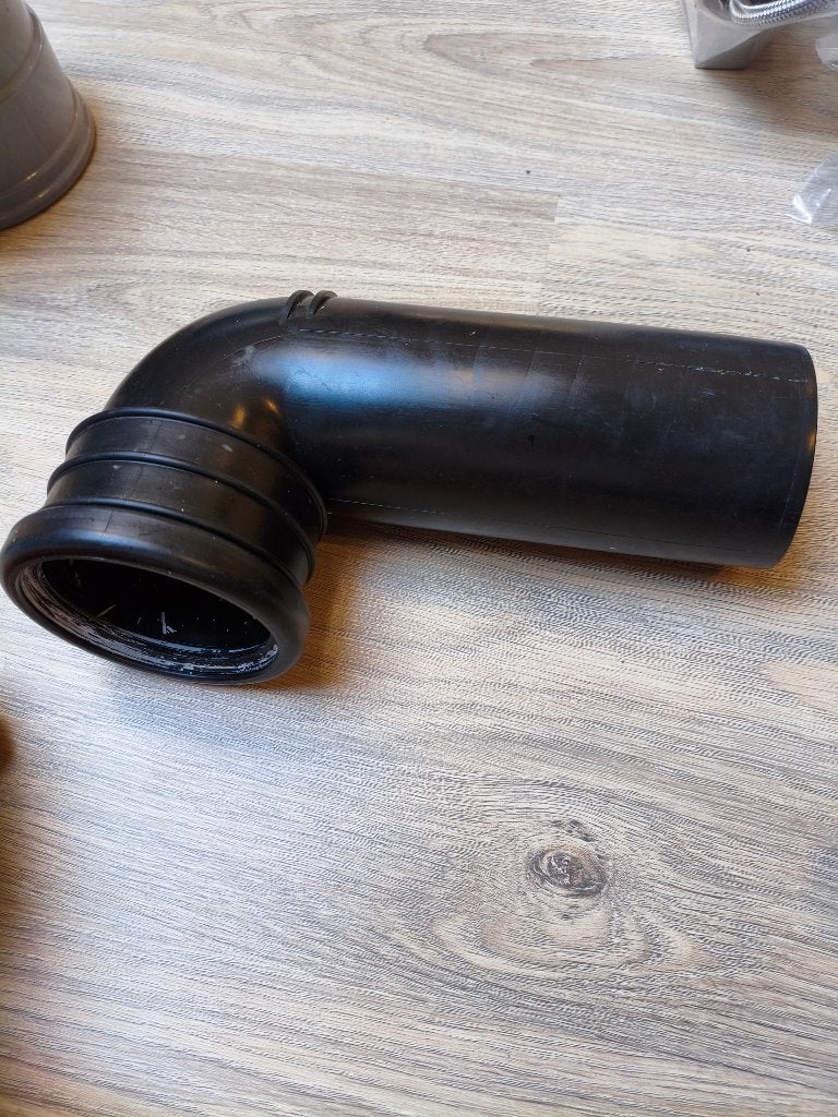 Geberit PE-HD Afvoerbocht / WC-aansluitbocht, Ophalen, Nieuw, Glas, Toilet
