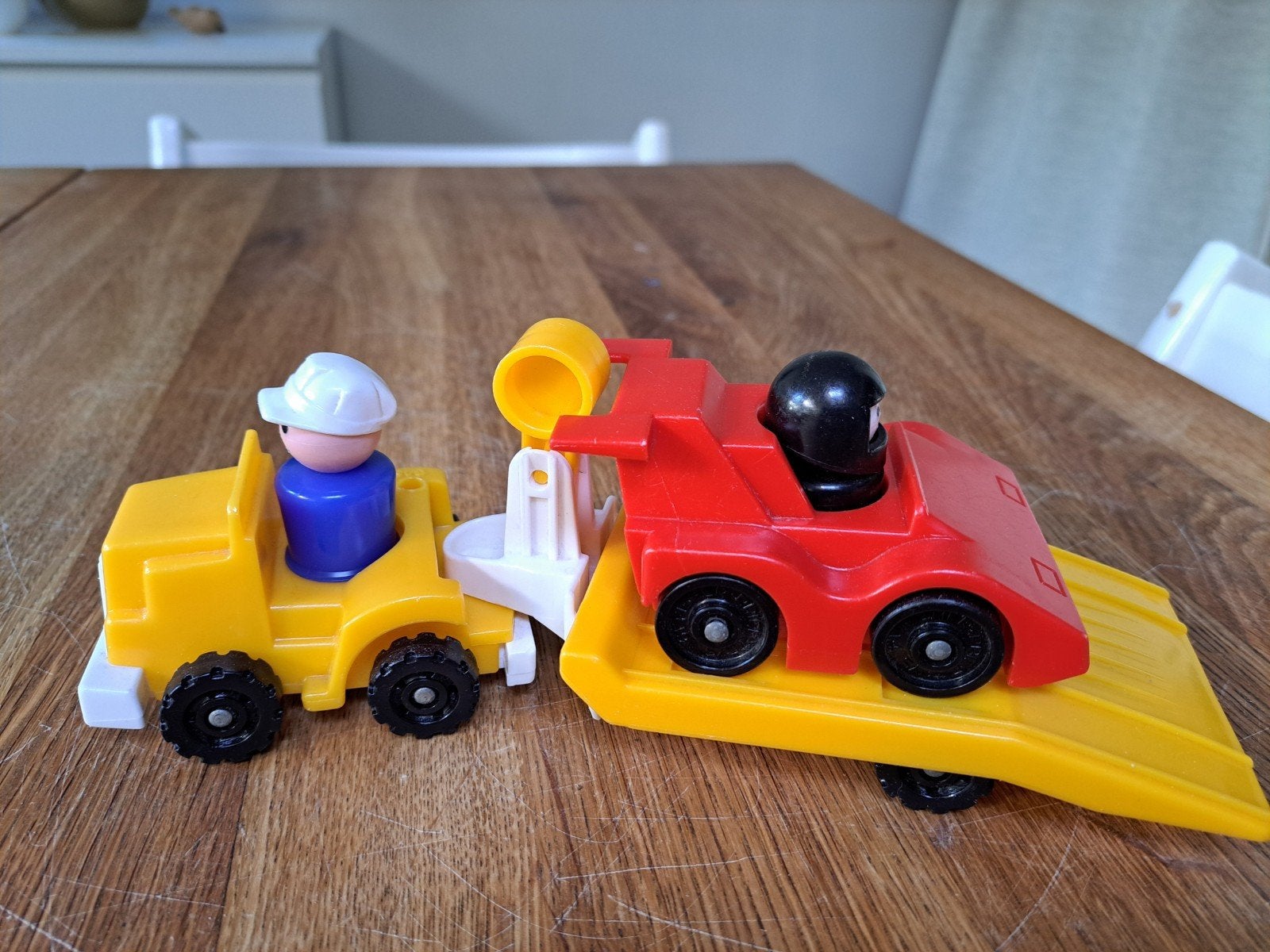 Vintage fisher price racewagen, Kinderen en Baby's, Speelgoed | Fisher-Price, Ophalen of Verzenden