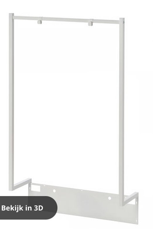Aanbouwkledingroede wit 80x115cm, Ophalen, Zo goed als nieuw
