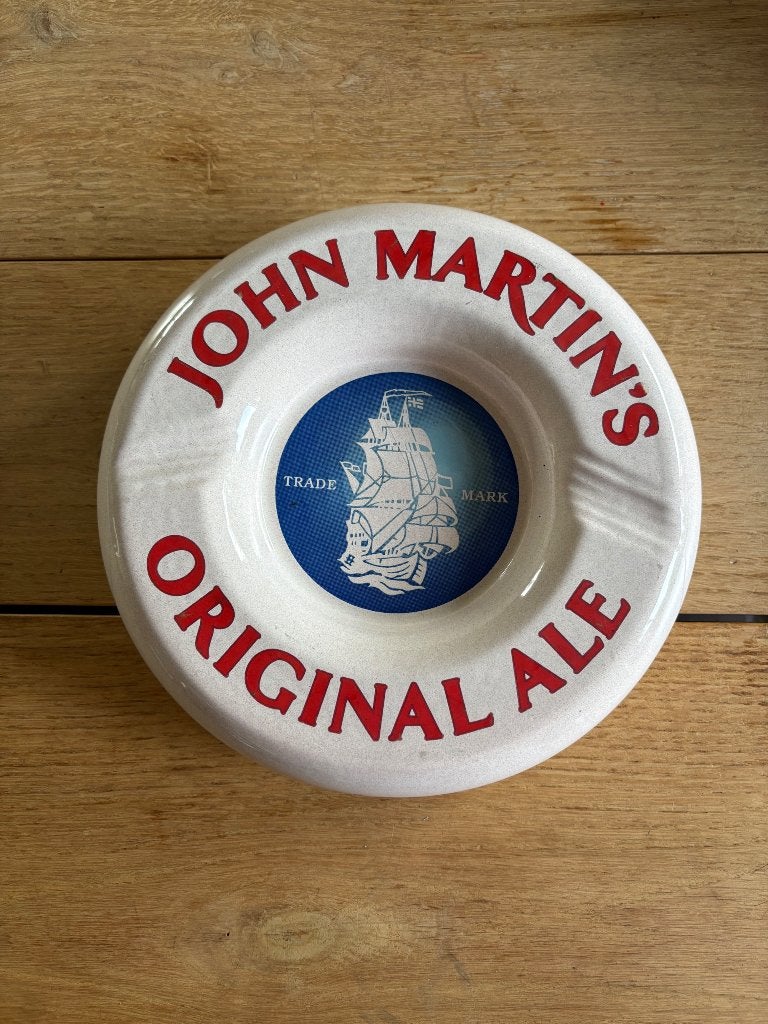 Asbak John Martin’s Ale, Verzamelen, Ophalen of Verzenden, Zo goed als nieuw, Overige typen
