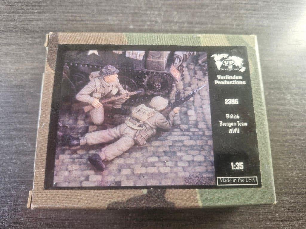 Verlinden 1/35 British Brengun Team WWII 2 figs., Ophalen of Verzenden, Nieuw, 1:35 tot 1:50, Figuur of Figuren