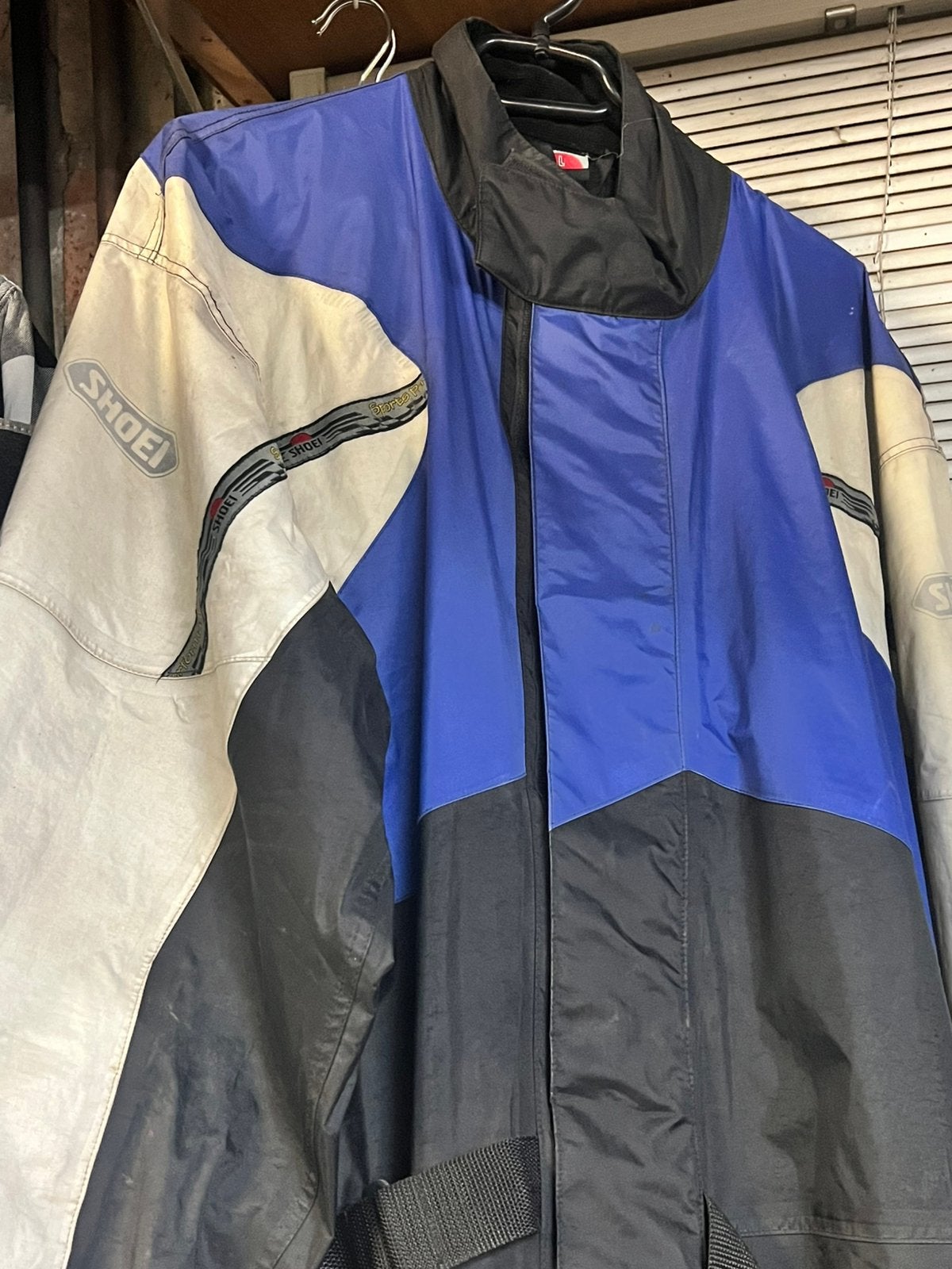 Combinaison de pluie combinée Shoei noir bleu, Motos, Enlèvement, Seconde main, Hommes, Combinaison