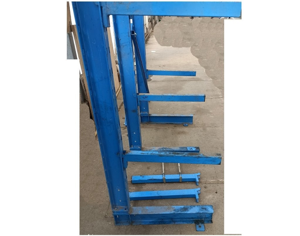 Draagarmstelling eenzijdig 2,4m, 3 staanders, diepte 60cm, Ophalen