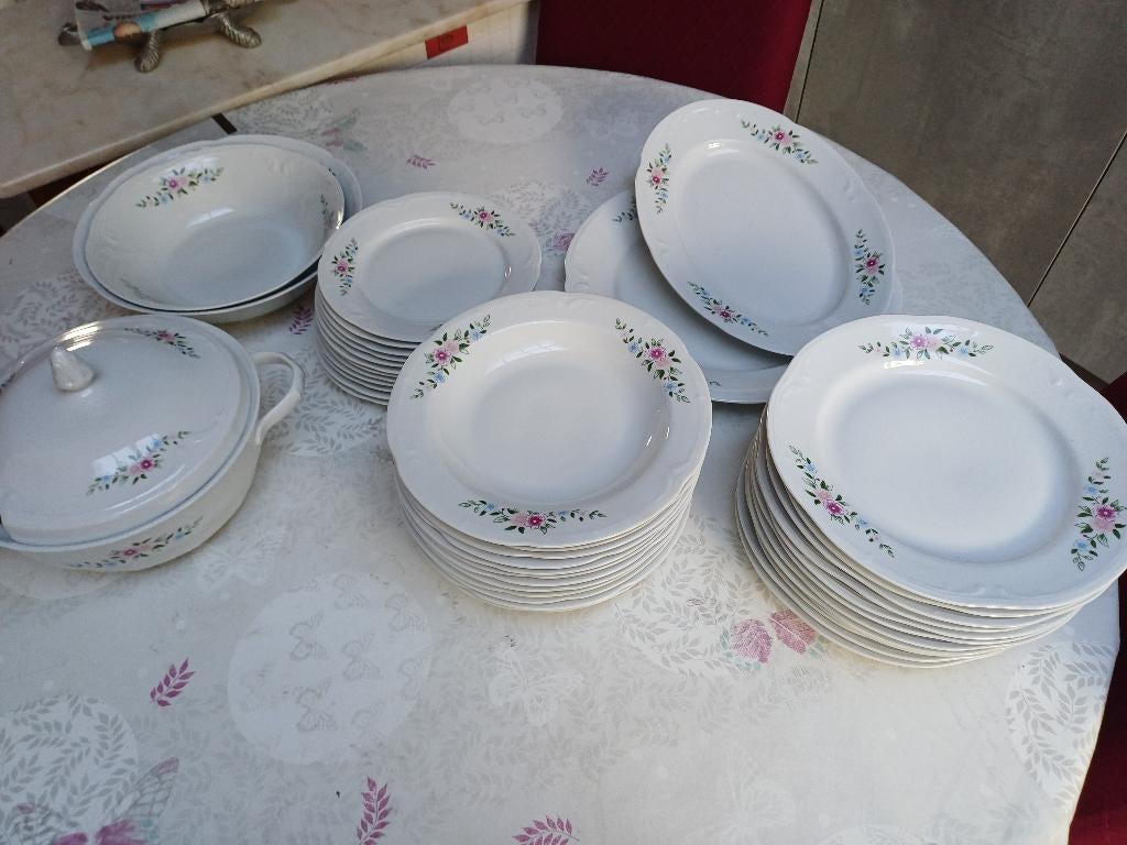 service de table vintage, Maison & Meubles, Cuisine | Vaisselle, Service complet, Comme neuf, Enlèvement, Autres styles
