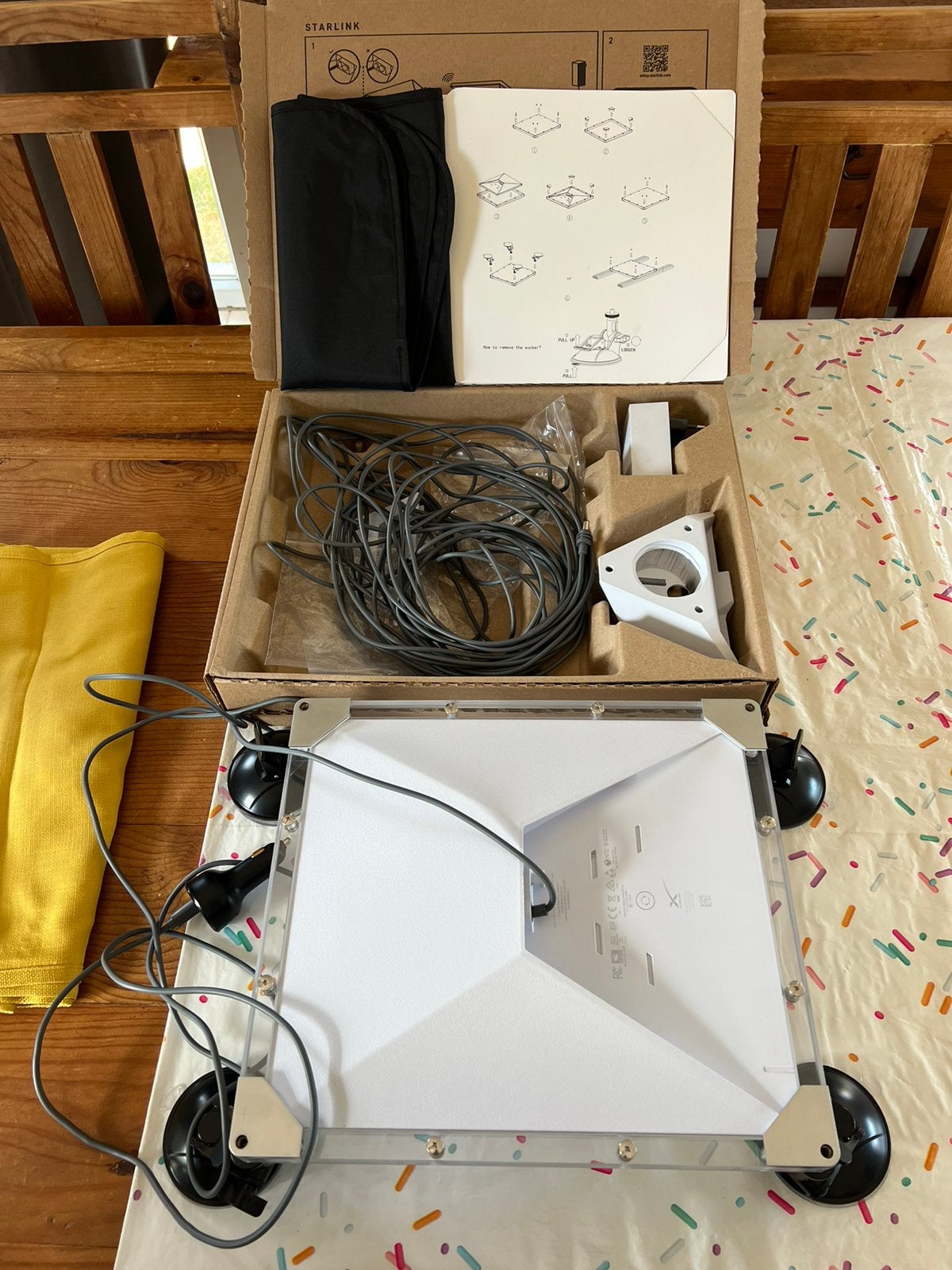 Starlink mini met houder voor auto, caravan of mobilhome, Audio, Tv en Foto, Schotelantennes, Ophalen, Zo goed als nieuw