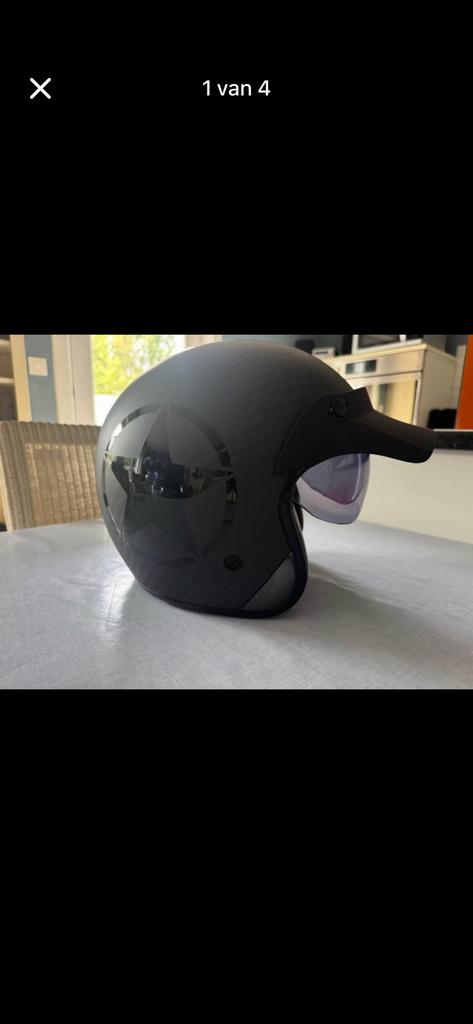 Jethelm LS2 Bob 2 carbon star, Ophalen, Zo goed als nieuw