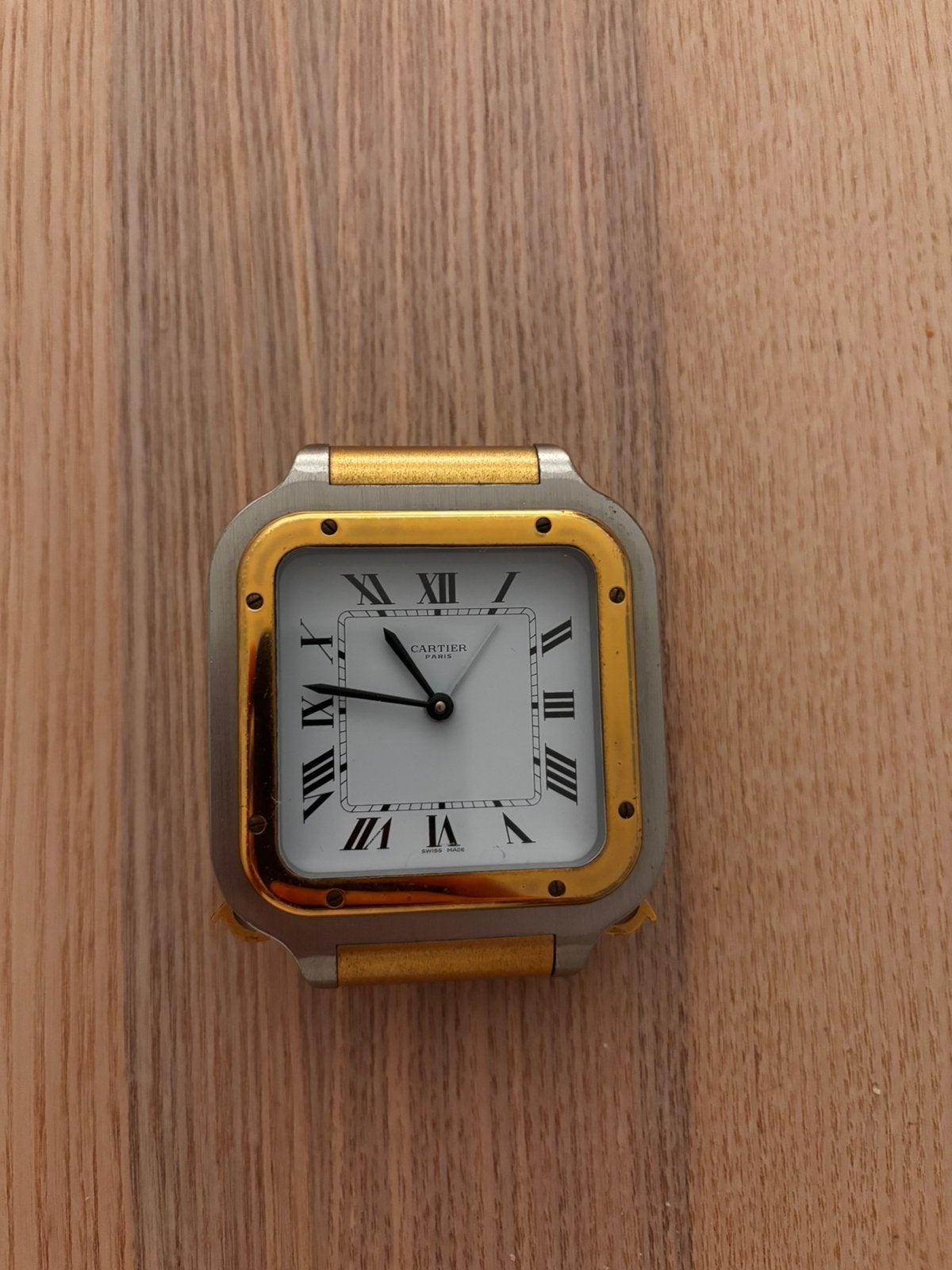 Cartier Santos – Pendulette / réveil vintage – Réf. 7508, Ophalen