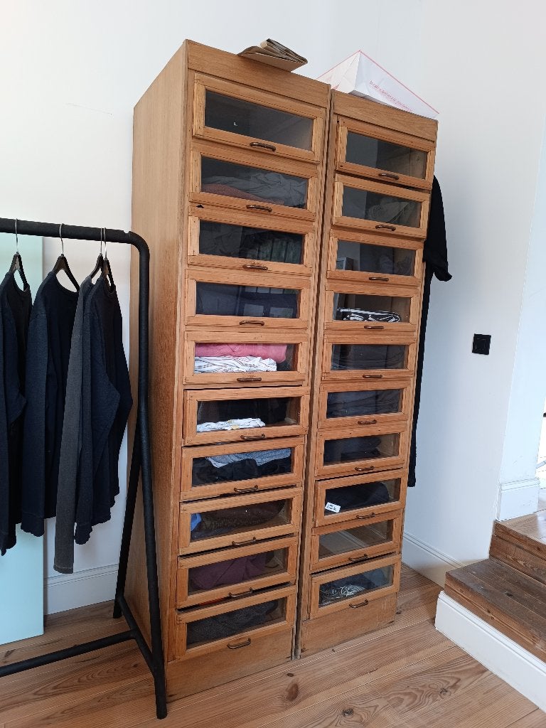 2 oude winkelkasten jaren '30, Ophalen, Gebruikt