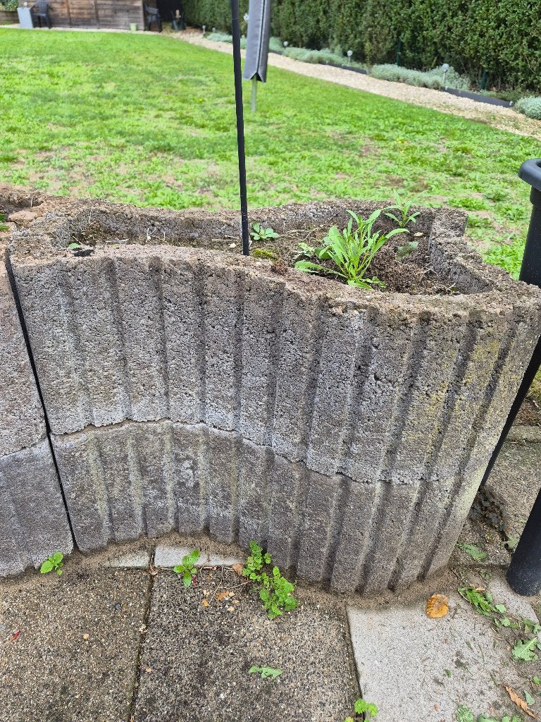 beton bloembakken, Tuin en Terras, Ophalen, Gebruikt, Minder dan 30 cm, Minder dan 60 cm
