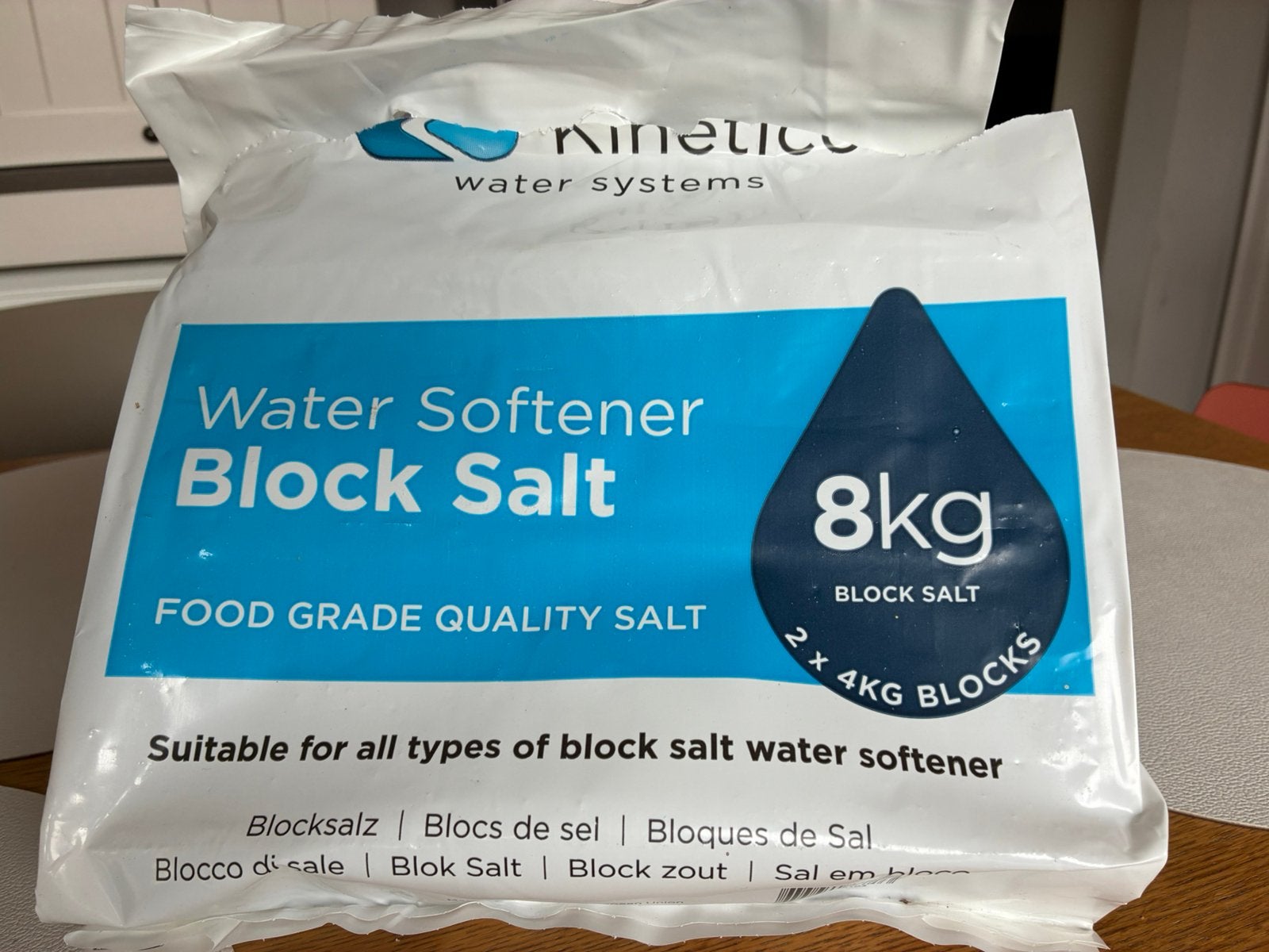 Zoutblokken 2 x 4 kg, Electroménager, Adoucisseurs d'eau, Enlèvement, Neuf