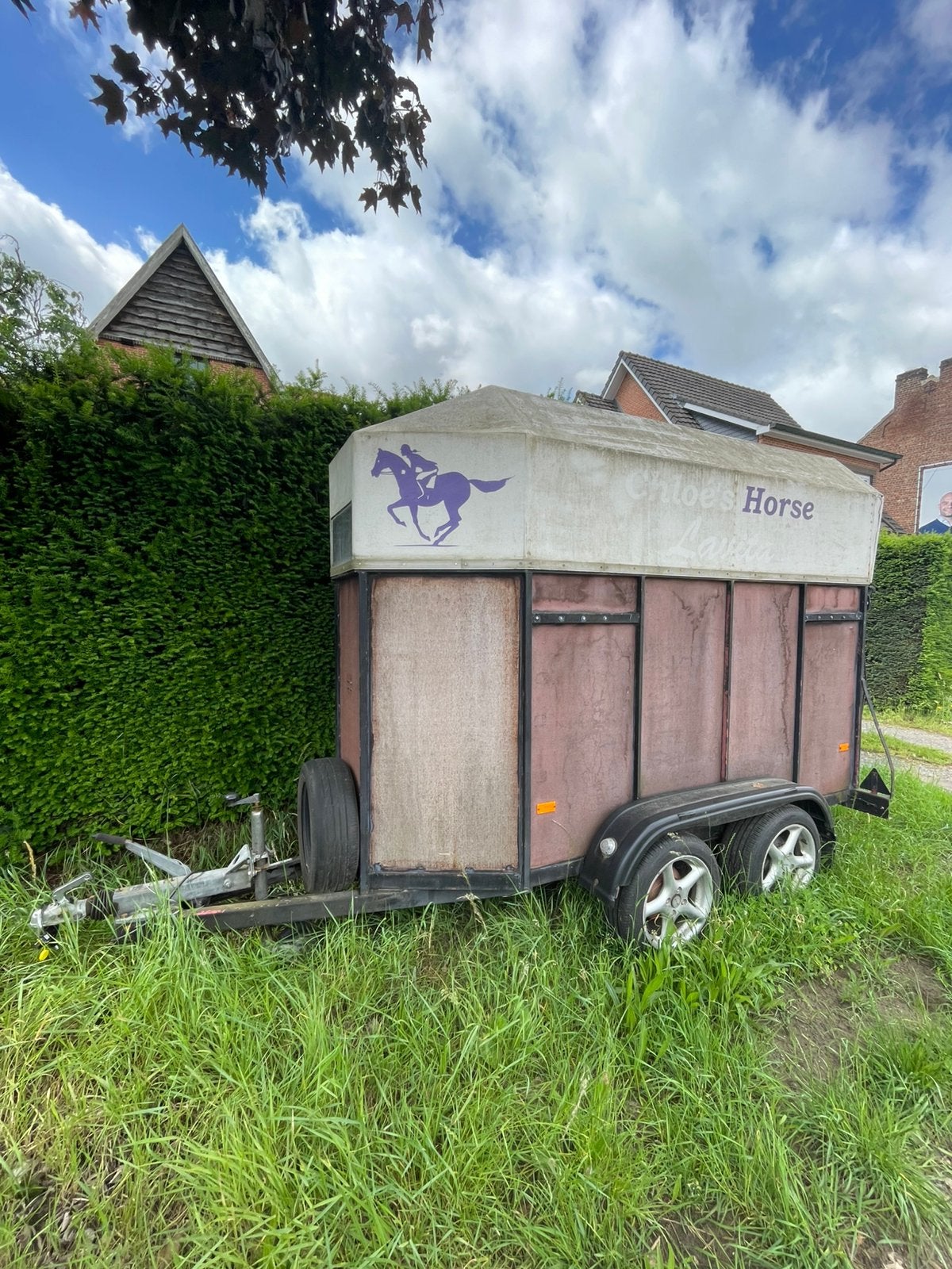 Paardentrailer, Dieren en Toebehoren, Ophalen, Gebruikt, 1-paards trailer
