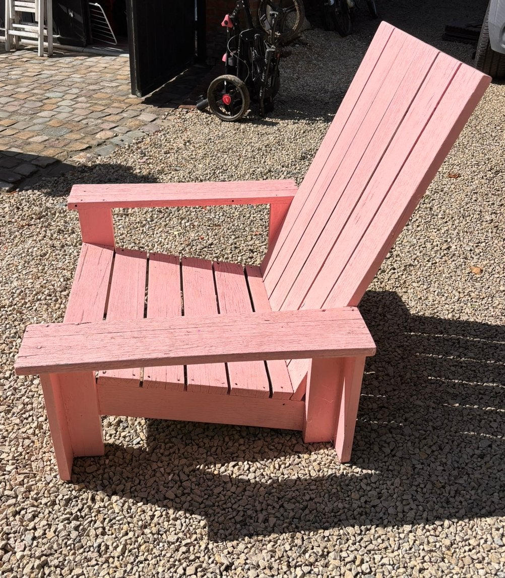 Terras stoel in goede staat, Jardin & Terrasse, Chaises longues, Enlèvement, Comme neuf, Bois, Pliant
