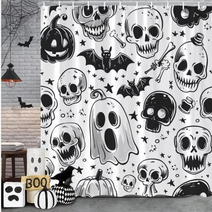 rideaux de douche Horror Spooky (180x200 cm), Maison & Meubles, Enlèvement ou Envoi, Neuf