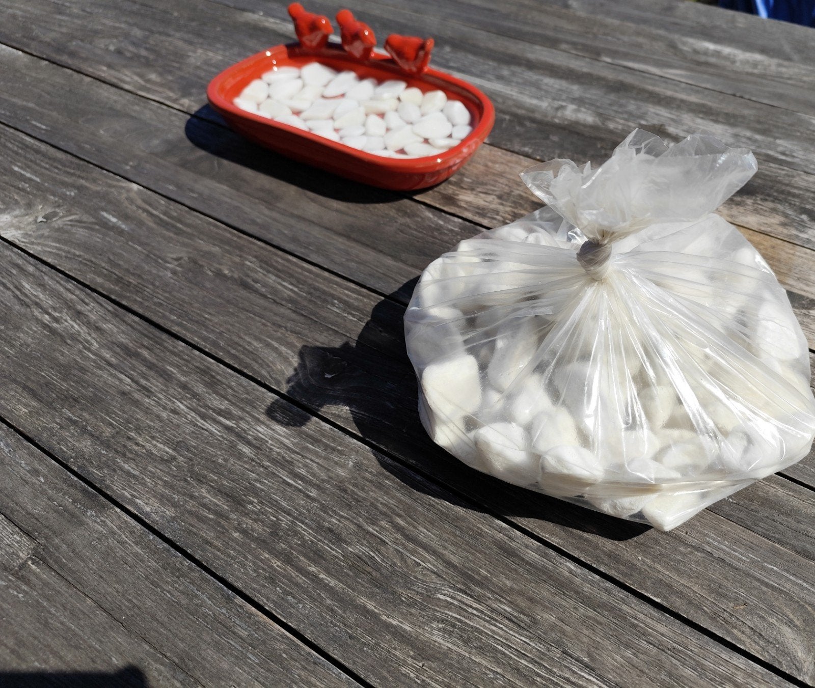 Siersteen Carrera rond 25-40mm nieuw in zakje van 5kg, Tuin en Terras, Grind, Keien en Split, Ophalen